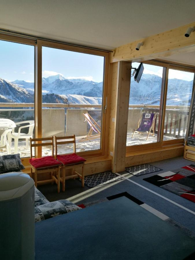 Appartement D'Une Chambre A La Plagne Aime 2000 A 10 M Des Pistes Avec Vue Sur La Ville Et Terrasse Amenagee Macot-la-Plagne Bagian luar foto